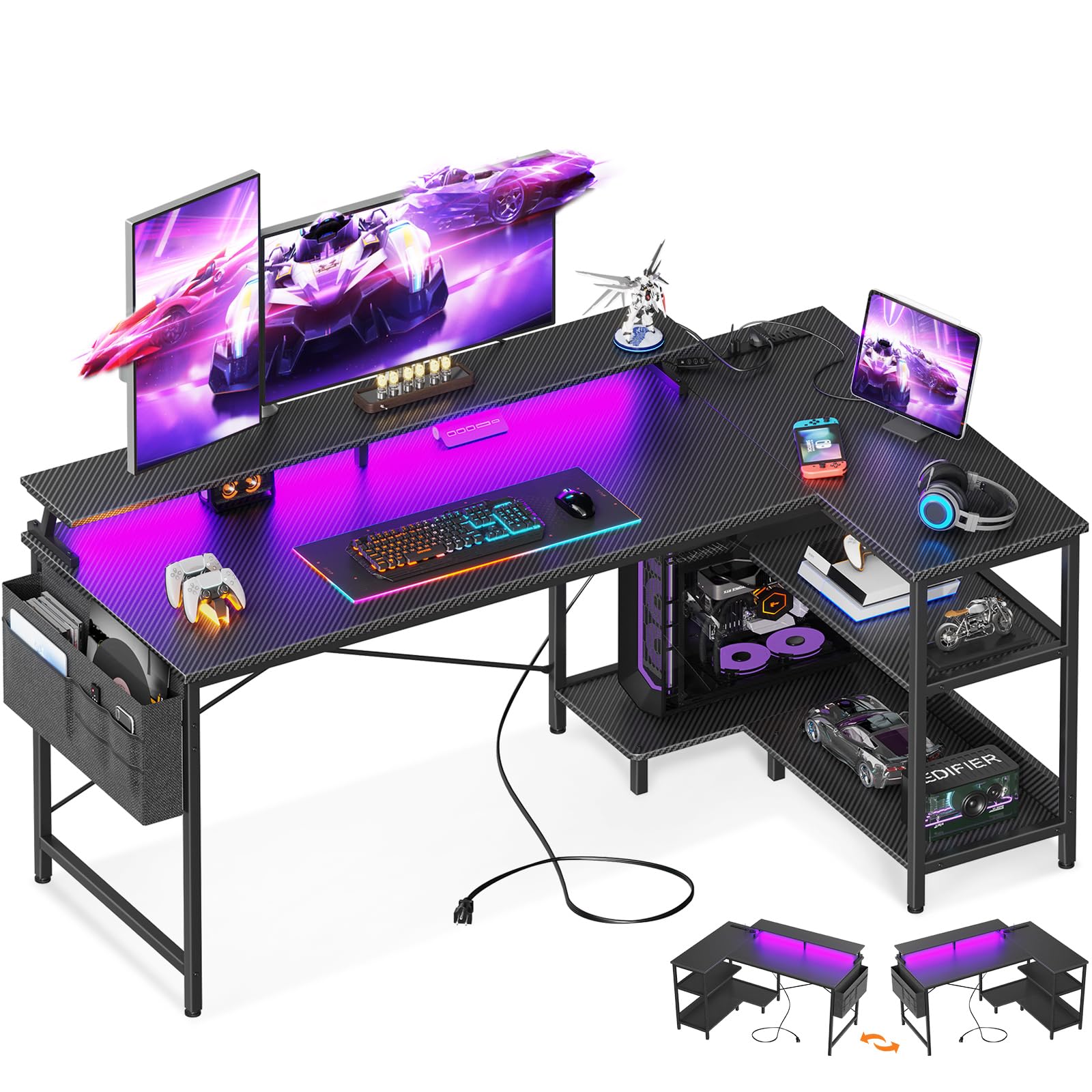 Eureka EGD 60 escritorio gaming en L