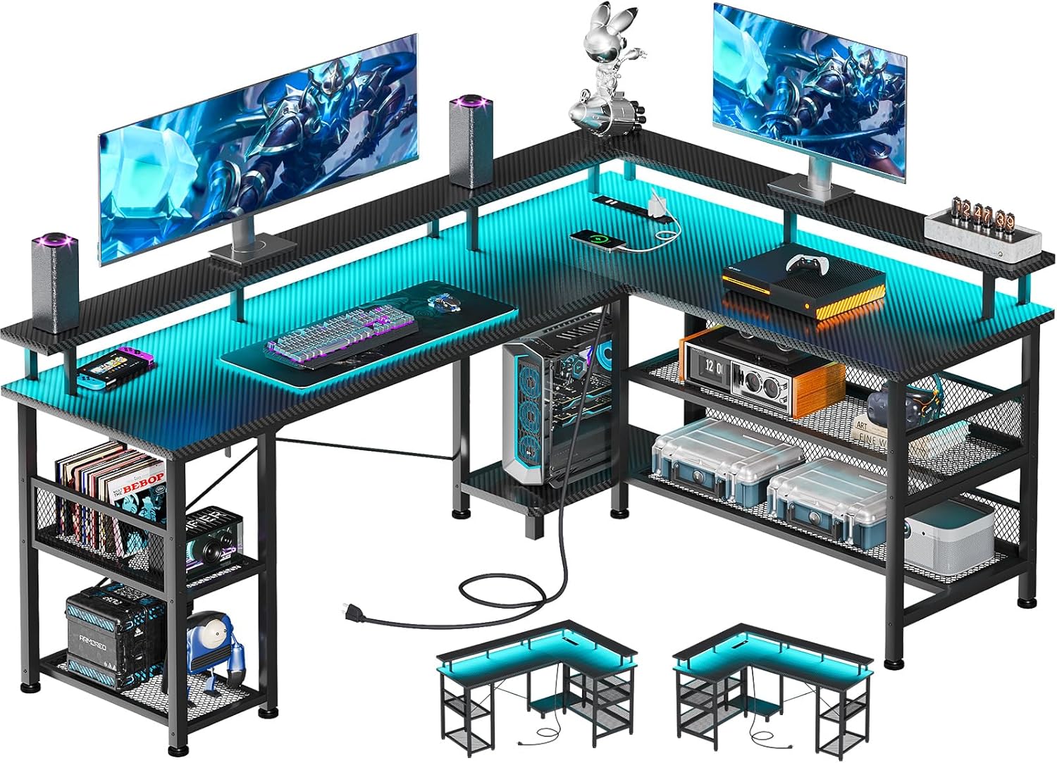 ODK 59 L Shaped Gaming Desk